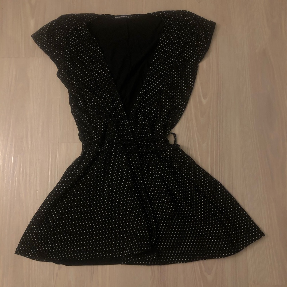 Brandy Melville Black Wrap Dress